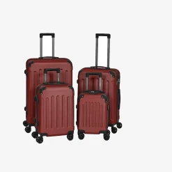 4 tlg. Reisekoffer Set Rot
