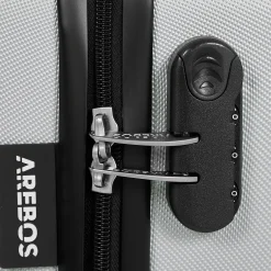 3 tlg. Reisekoffer Set Silber