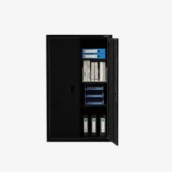 Aktenschrank_Garagenschrank 140 x 90 x 40 cm Schwarz