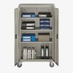 Aktenschrank_Garagenschrank 155 x 90 x 40 cm mit Rollen