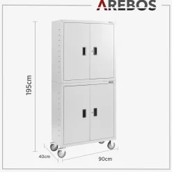 Aktenschrank mit Rollen 180 cm