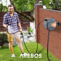 Automatischer Gartenschlauchaufroller 20m