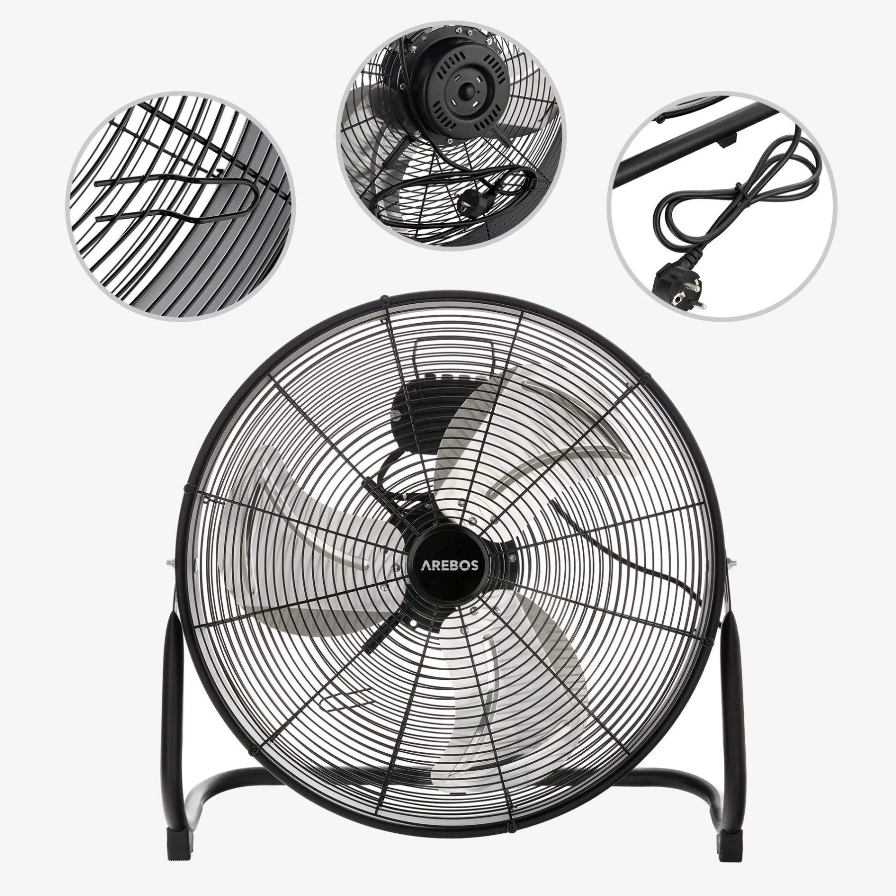 Bodenventilator 20 Zoll 120W