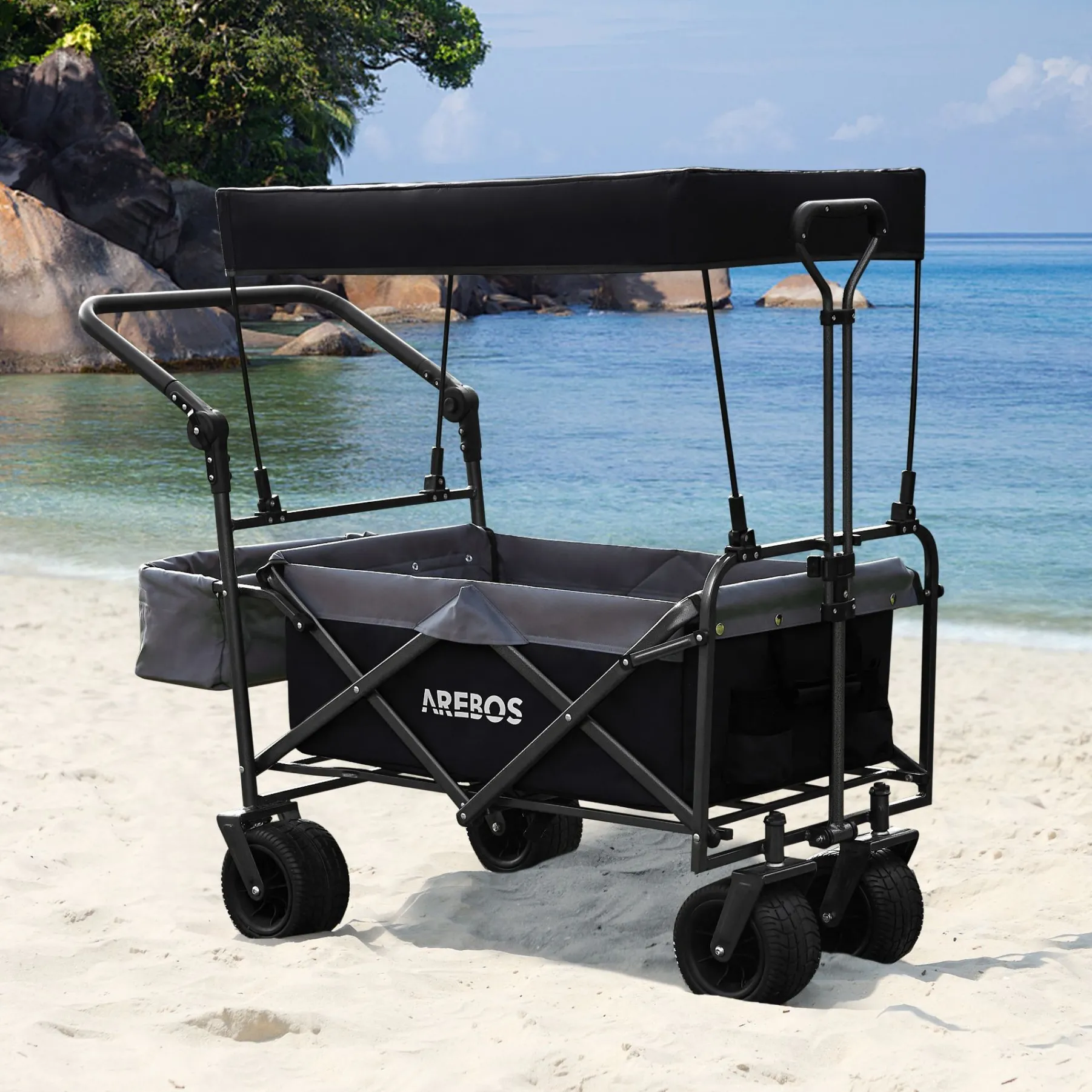 Bollerwagen mit Dach - Luxus