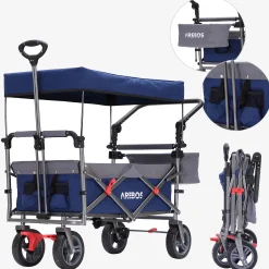 Bollerwagen mit Dach Premium