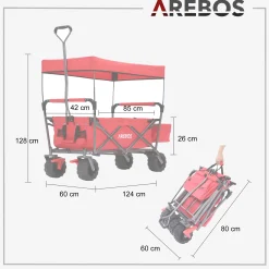 Bollerwagen mit Dach Standard