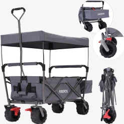Bollerwagen mit Dach Standard