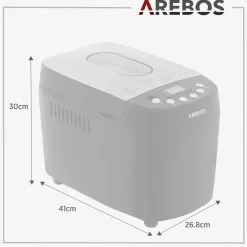 Brotbackautomat 1500g 15 Programme schwarz