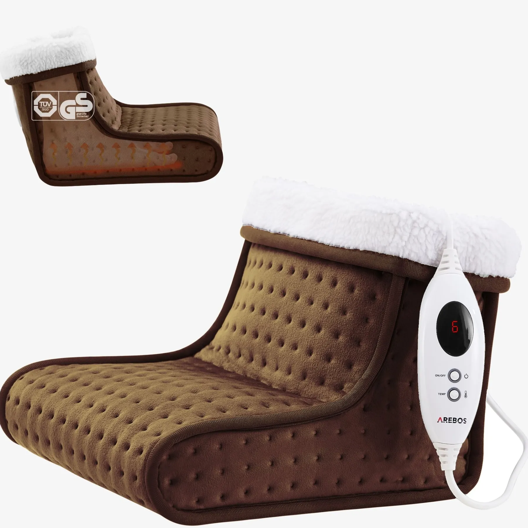 Fußwärmer Braun