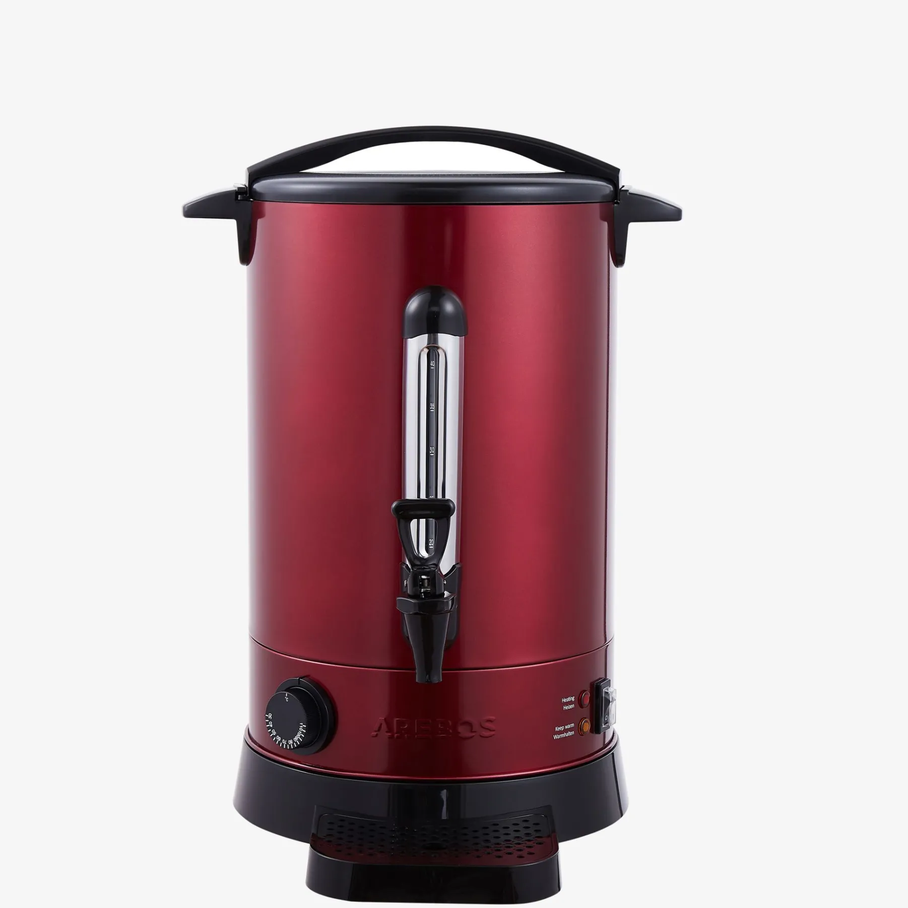 Glühweinkocher 8,8 L Rot