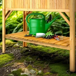 Holz Hochbeet mit Ablage