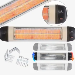 Infrarot Heizstrahler 2500W silber
