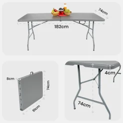 Klapptisch - 182 cm