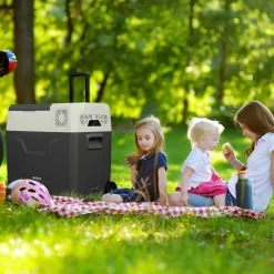 Kompressor Kühlbox mit Rollen 47 L