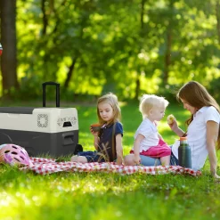 Kompressor Kühlbox mit Rollen 27 L