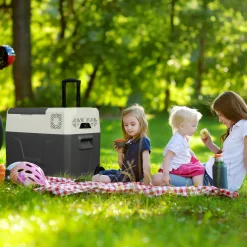Kompressor Kühlbox mit Rollen 39 L