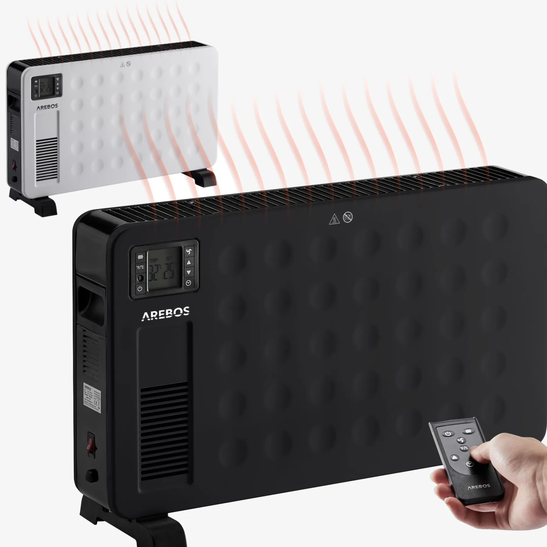Konvektor 2300 W schwarz