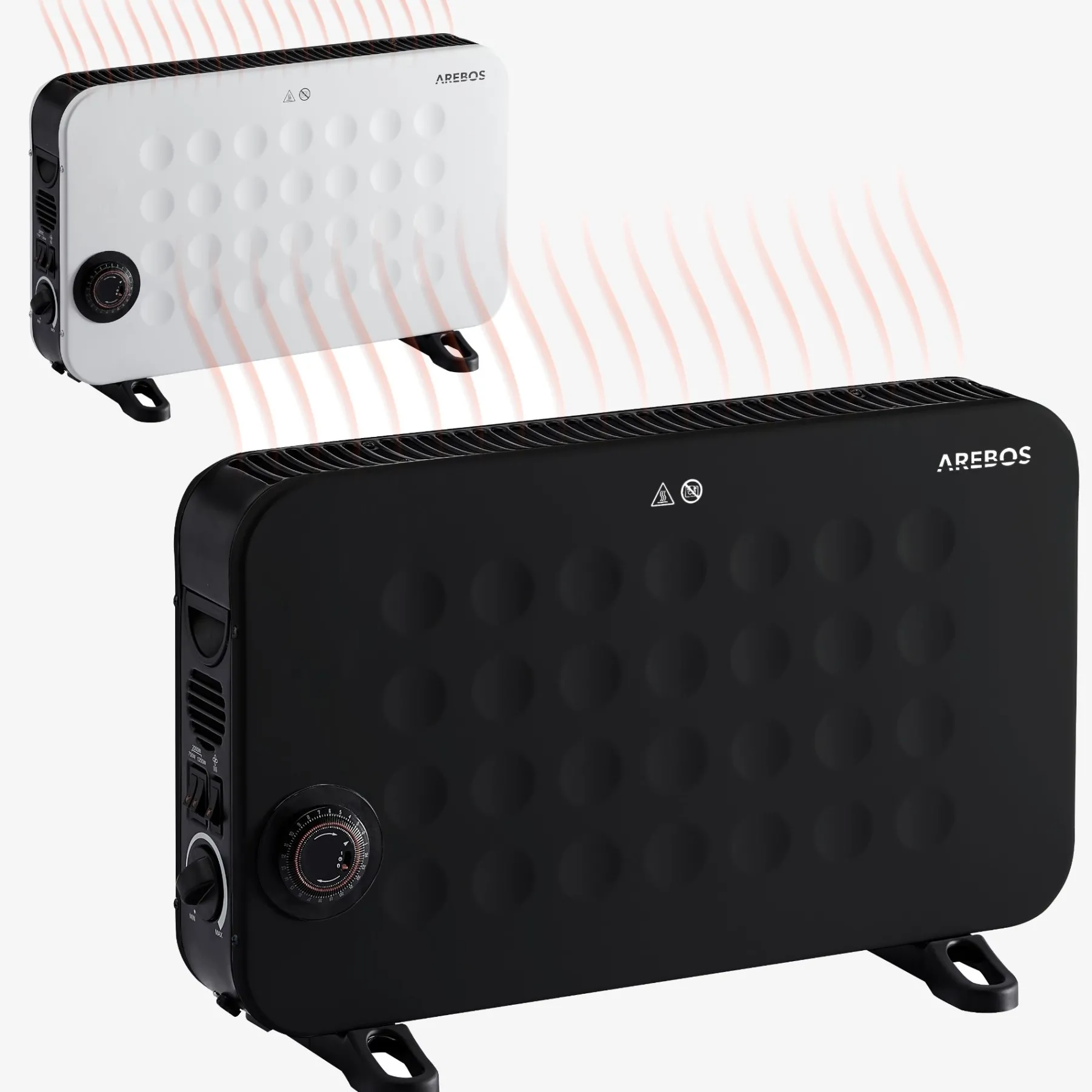 Konvektor 2000 W schwarz