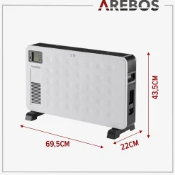 Konvektor 2300 W Weiß