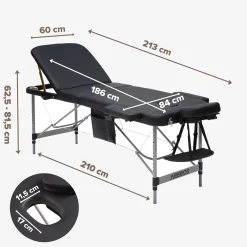 Massageliege 3 Zonen