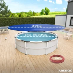 Poolabdeckung rund 560 cm (Für Ø 460-500 cm Pools)