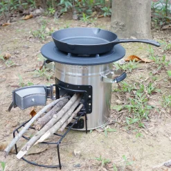 Raketenofen silber inkl. Zubehör