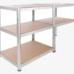 Schwerlastregal 200 x 90 x 60 cm 875 kg Silber