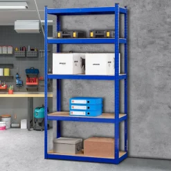 Schwerlastregal 180 x 90 x 40 cm 875 kg Blau