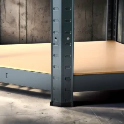 Schwerlastregal Eckregal 180 x 70 x 70 cm 875 kg Anthrazit