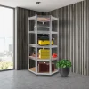 Schwerlastregal Eckregal 180 x 70 x 70 cm 875 kg Silber