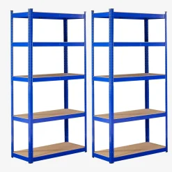 Schwerlastregal Eckregalkombination Blau