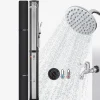 Solardusche 60L mit Handbrause und Themometer schwarz/silber