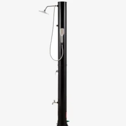 Solardusche 40L Premium Schwarz - Bodenelement Anthrazit
