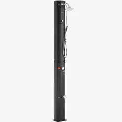 Solardusche 60L schwarz + Bodenplatte Anthrazit