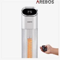Terrassenheizstrahler Premium 2000W Silber