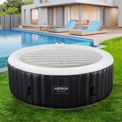 Thermoabdeckung für Whirlpool 4P Ø140 cm grau