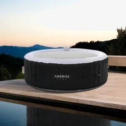 Thermoabdeckung für Whirlpool 4P Ø140 cm grau