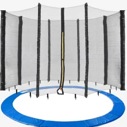 Trampolin Randabdeckung + Netz 430 cm 8 Stangen