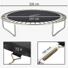 Trampolin Sprungmatte 305 cm 72 Ösen 165 mm