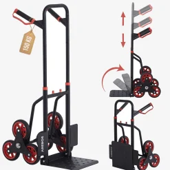 Treppensackkarre 150 kg Schwarz