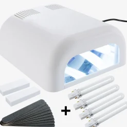 UV Lichthärtungsgerät weiß inkl. UV Gel + Timer