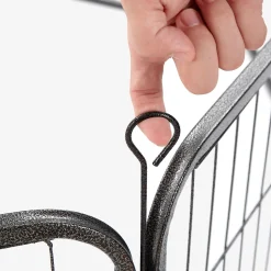 Welpenlaufstall 80 cm mit Schutzplane